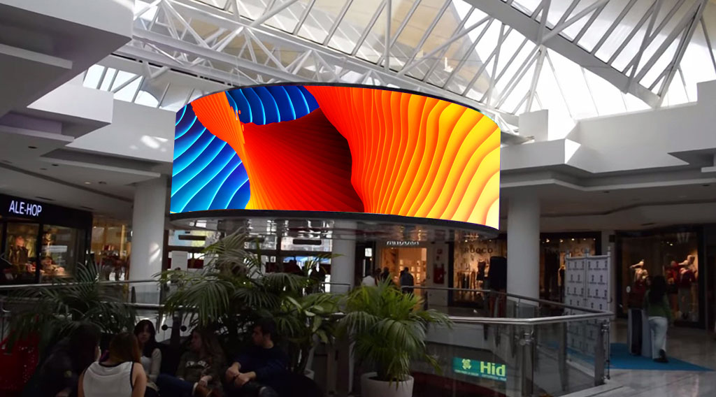 flexible moving LED screen 